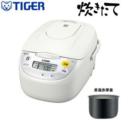 2025年製 TIGER JBH-G101 マイコン炊飯ジャー 5.5合炊き タイガー 5.5合炊き マイコン炊飯ジャー JBH-G101-W ホワイト | PC