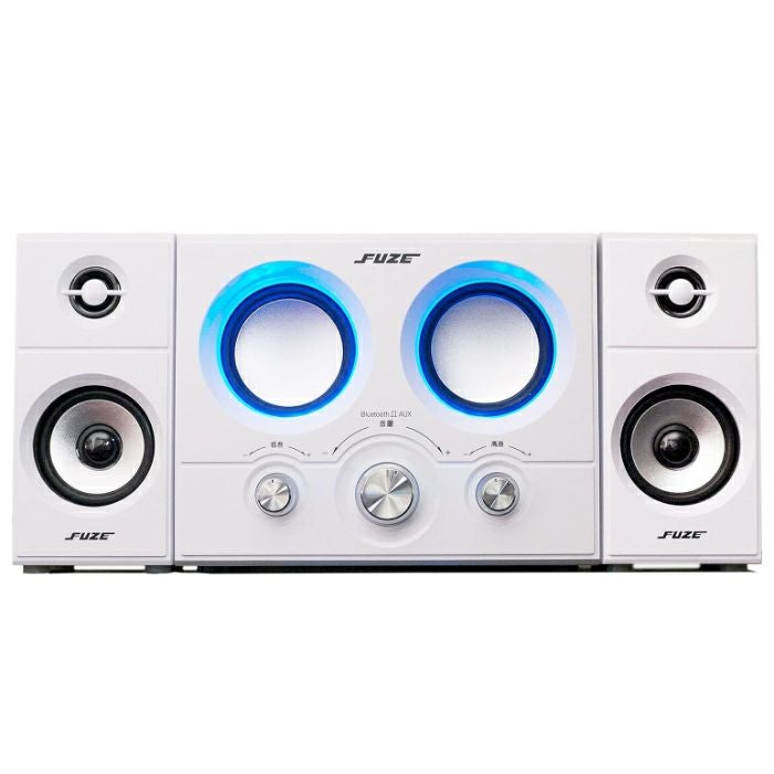 フューズ 2.1ch アンプ内蔵 Bluetoothスピーカー 重低音ダブル