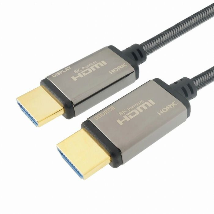 ホーリック ウルトラハイスピード 光ファイバー HDMIケーブル メッシュ