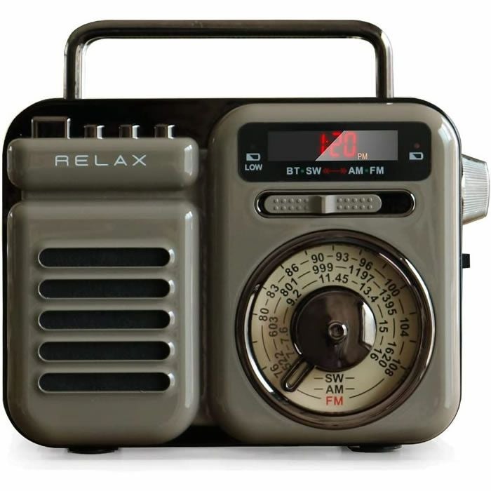 General ラジオ レトロ Model 5839 リラックス マルチレトロラジオクロック 手回し充電/ソーラー充電機能