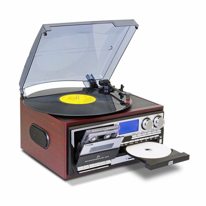 レコード•CD•カセットプレーヤー ユアサプライムス.com｜レコードプレーヤー RTC-29 多機能マルチ