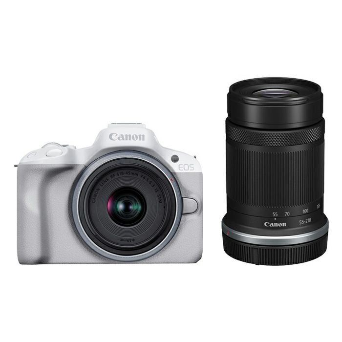 Canon EOS ミラーレスカメラ ホワイト キヤノン カメラ EOS R50 ダブルズームキット ミラーレスカメラ