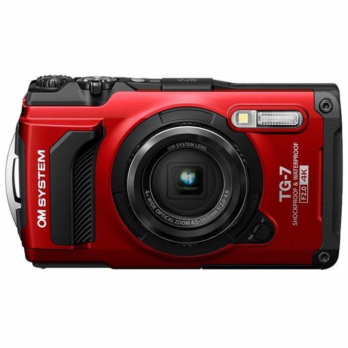 (稼働品)(破損有り) OM SYSTEM TG-7 レッド デジタルカメラ デジタルカメラ Tough TG-7 OM SYSTEM オリンパス タフカメラ OM