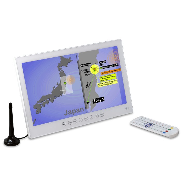 新品未使用 14インチ防水フルセグTV搭載DVDプレーヤー OT-WFD14TE OVER TIME ポータブルテレビ 14インチ防水フルセグDVDプレーヤー OT