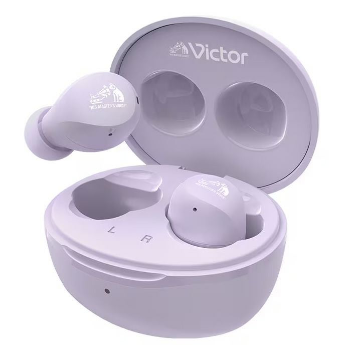 ビクター 完全ワイヤレスイヤホン HA-A6T-V パープル Victor | PC