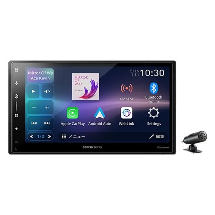 パイオニア カロッツェリア カーオーディオ 6.8V型ワイドディスプレイ