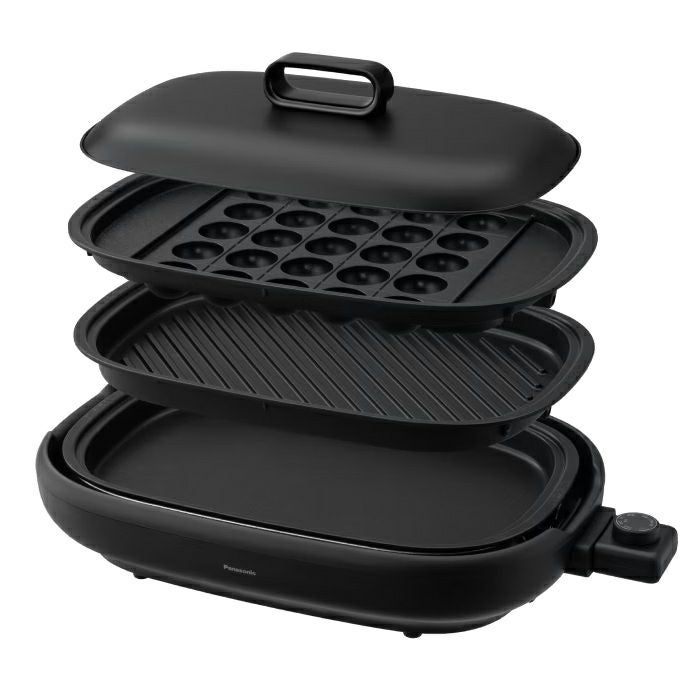 Panasonicホットプレート NF-WM3 たこ焼き 焼肉 お好み焼き パナソニック ホットプレート 3種プレート付 平面／焼肉／たこ焼き