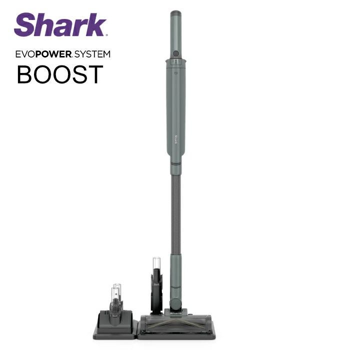 Shark◇EVOPOWER SYSTEM BOOST アッシュグリーン シャーク 掃除機 コードレススティッククリーナー Shark EVOPOWER