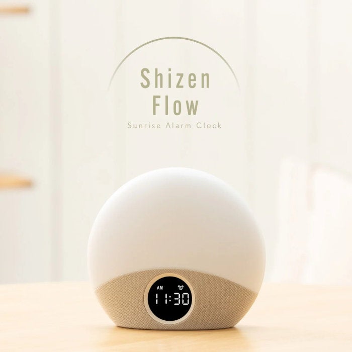 Shizen Flow 光目覚ましクロック　SZF-01 アデッソ Shizen Flow シゼンフロー 光目覚ましクロック サンライズ
